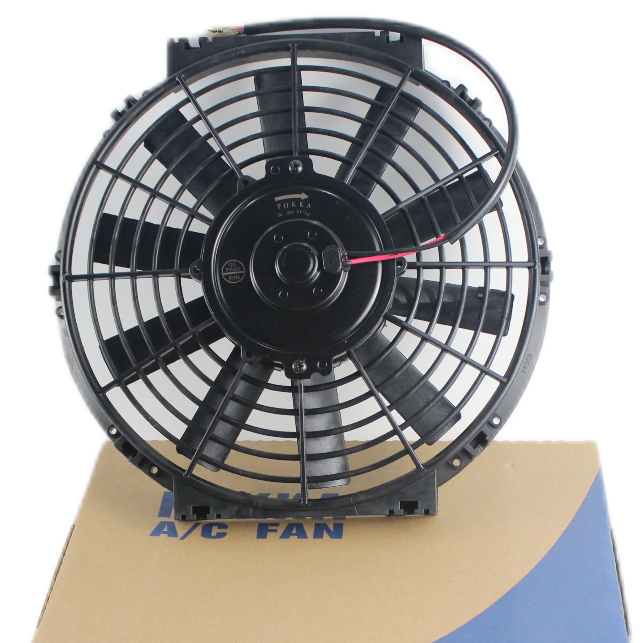 POKKA auto radiator fan 2005 12v 24v 80w 10 inch auxiliary fan for car