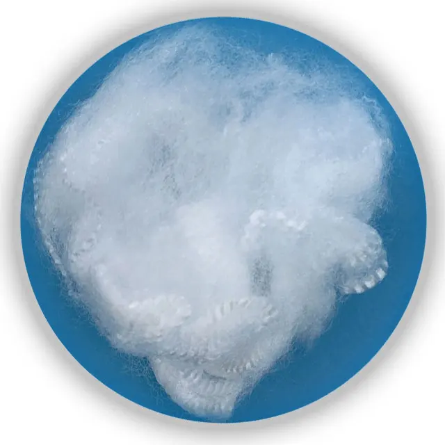 
GRS Recycled polyester fiber for filling pillow,sofa,toys,Hollow conjugated polyester fiber 7D*32MM 