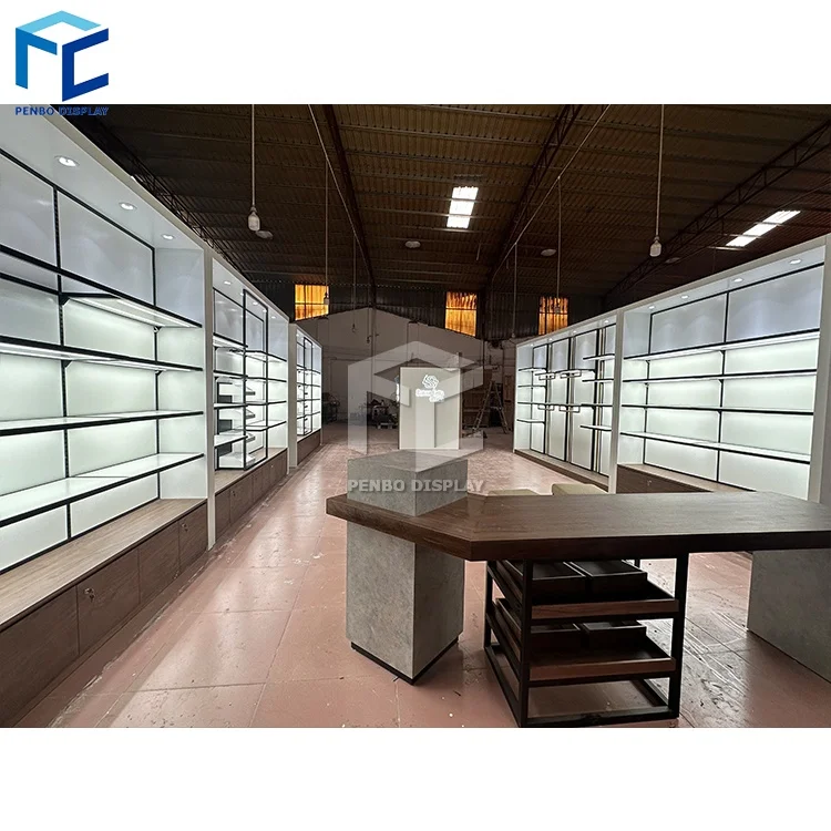Fashion High Quality Bag Shop Retail Boutique Handbag Showroom Design Manufacturing Supplier Shoe Shop Furniture Display