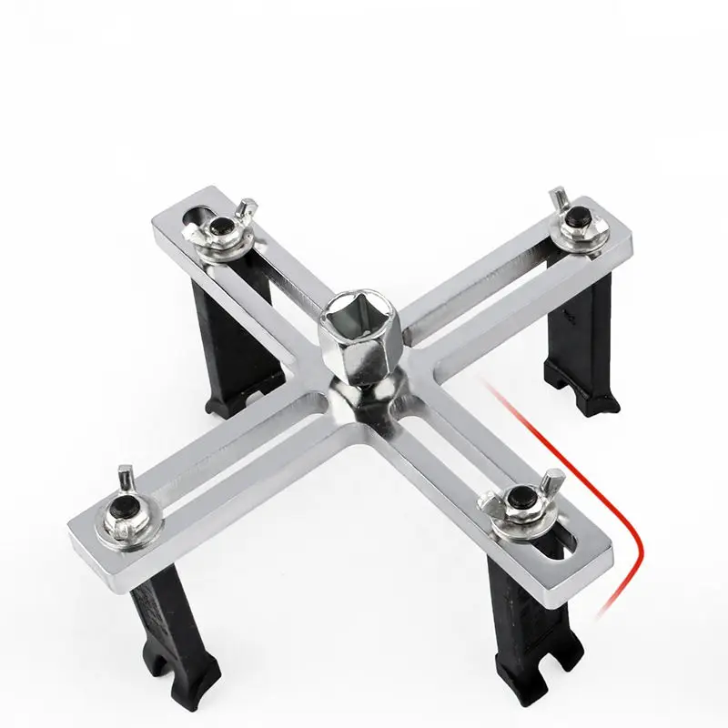 Adjustable Car Fuel Tank Lid  Remover Four-claw Fuel Tank Wrench Remove Spanner