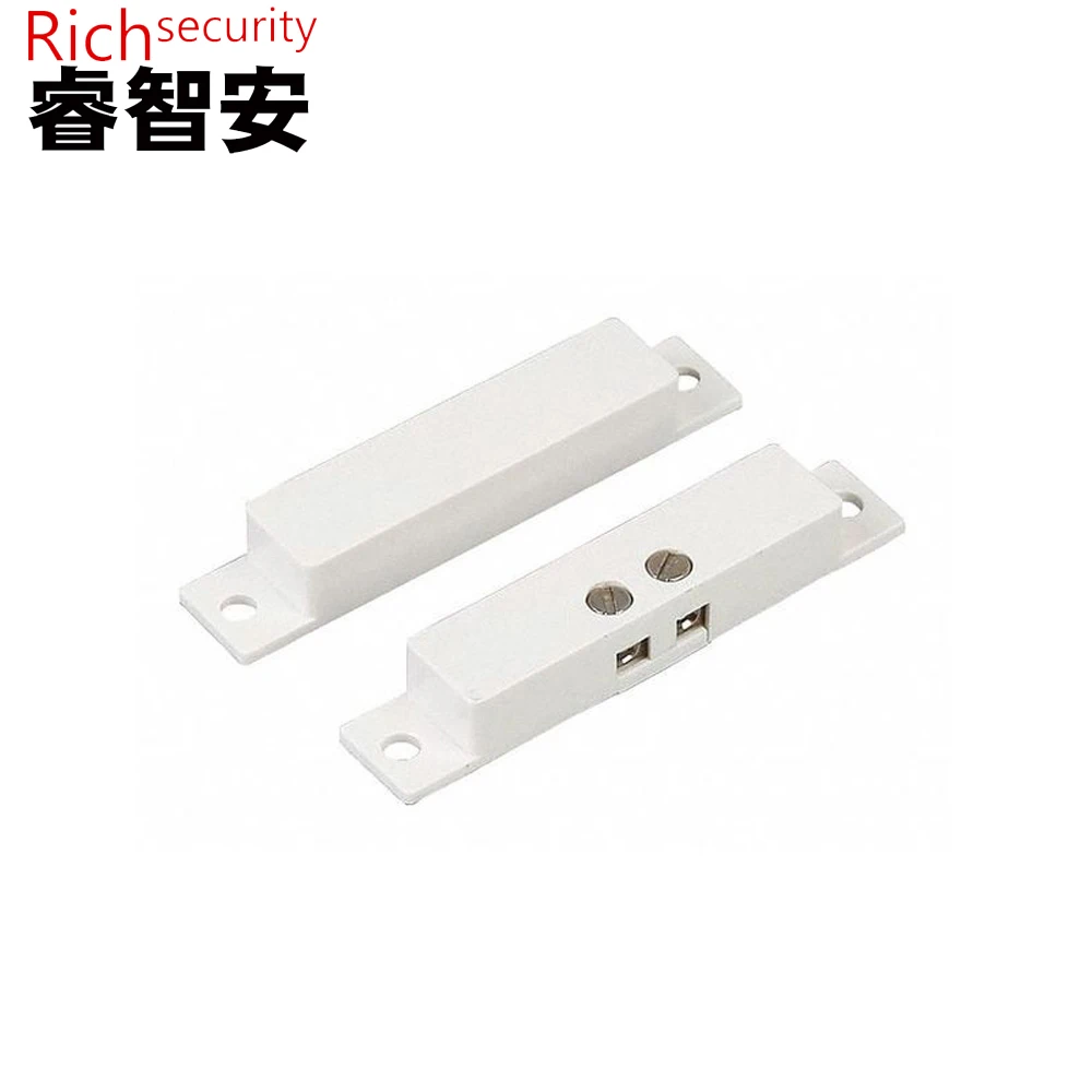 
Richsecurity RZ-40 with terminal block normally open NO type white brown black door magnetic contact for alarm system 