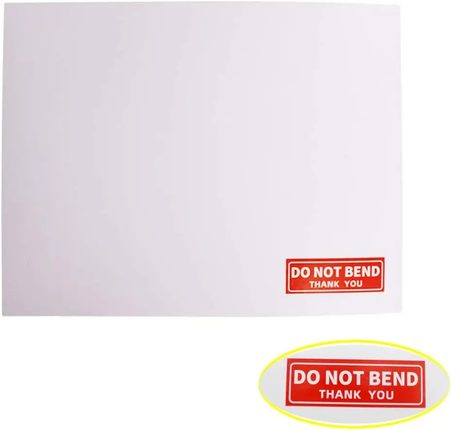 50 Pack 9X12 Inch Self-Seal CD Photo Document Mailers Stay Flat White Cardboard Envelopes with Do Not Bend Sticker Mailing  Bags