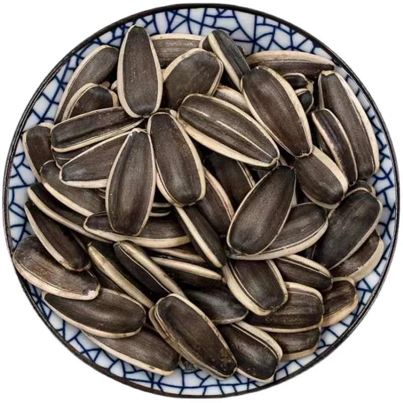 human type quality dried black and white striped sunflower seeds wholesale for sale