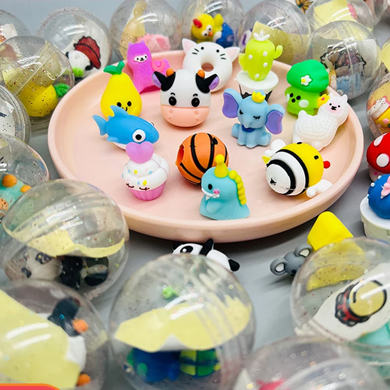 45mm Vending Machine Plastic Gashapon Capsule Toys Transparent Twisted Egg Ball Toys