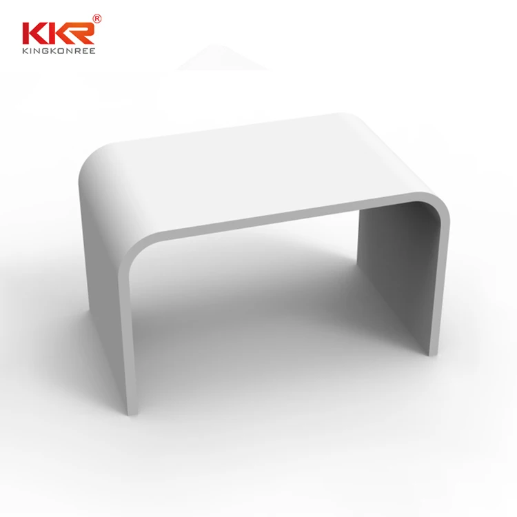artificial stone shower chair, bathroom shower bench, acrylic solid surface shower stool
