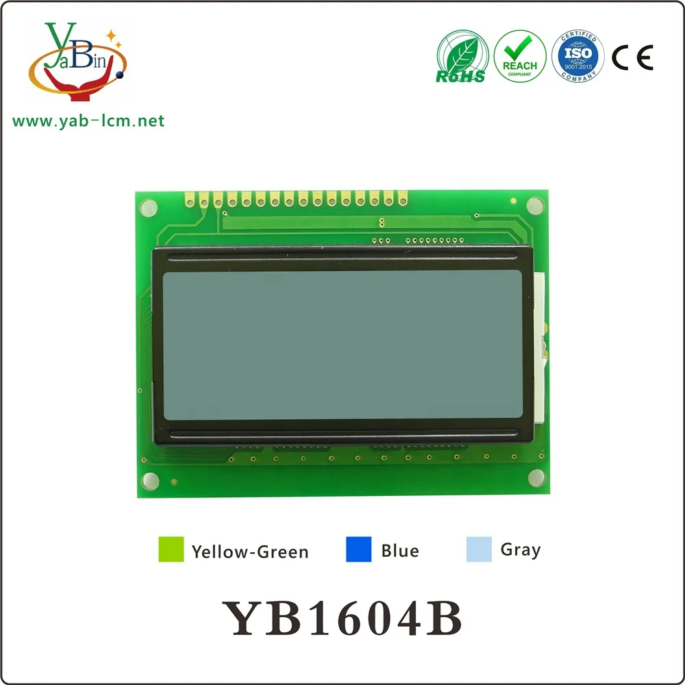 16X4, Programmable With 4 Lines Characters, Lcd 1604 16X4 lcd Display Blue Yellow