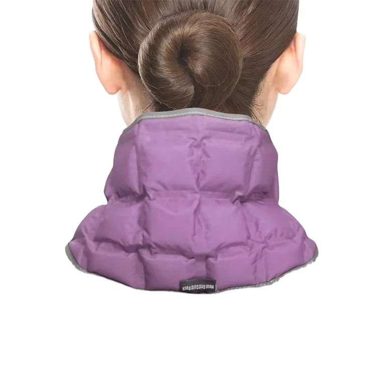 World-Bio Purple Compression Wrap Hot & Cold Cyrotherapy Heating Pad Moist Heat Pack for Effective Neck & Shoulder Pain Relief