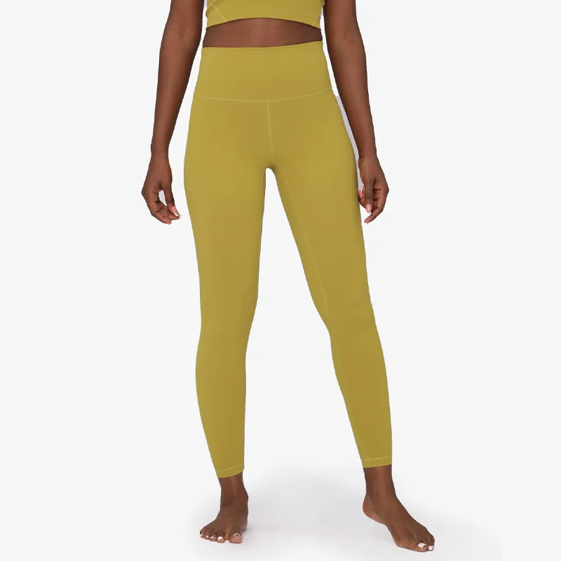 Custom-made high-quality XS-XL nude, buttery buttocks lift hips high waist 28-inch leggings