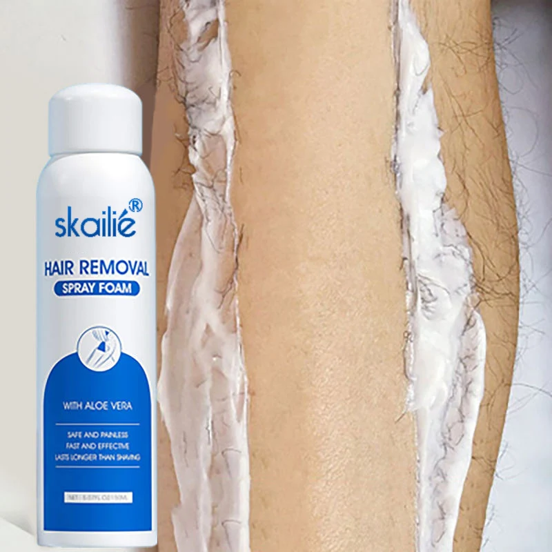 Private Label Painless Hair Removal Mousse Armpit Hands Armpit Body Legs Foam Hair Removal Spray for Man and Women
