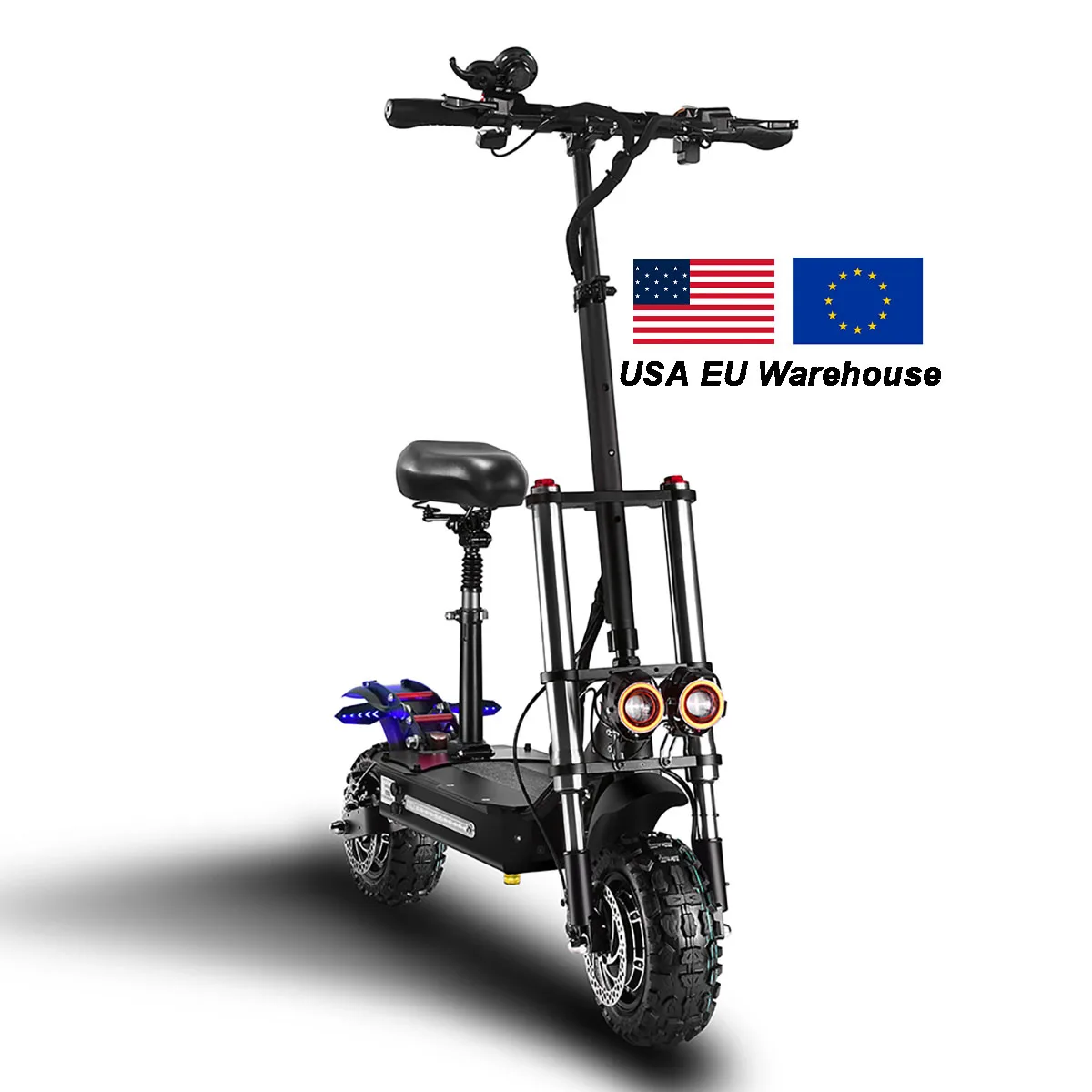 ЕС и США склад 5600W 60V двойной мотор escooter 11 дюймов внедорожный быстро boyueda электрический самокат с