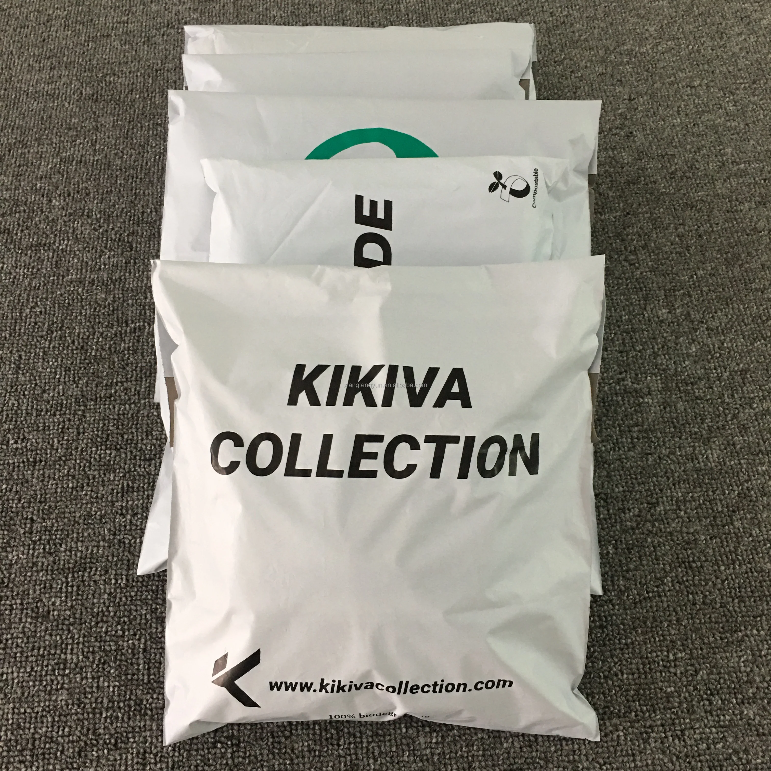 Custom Biodegradable Black Poly Courier Bags Eco-friendly Express Bag Corn Starch Waterproof Packaging Logistics Mailer Bag
