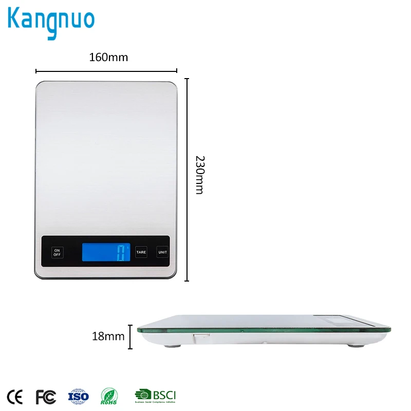 5KG Digital Blue Tooth Food Weighing Scale Electronic Kitchen Scale