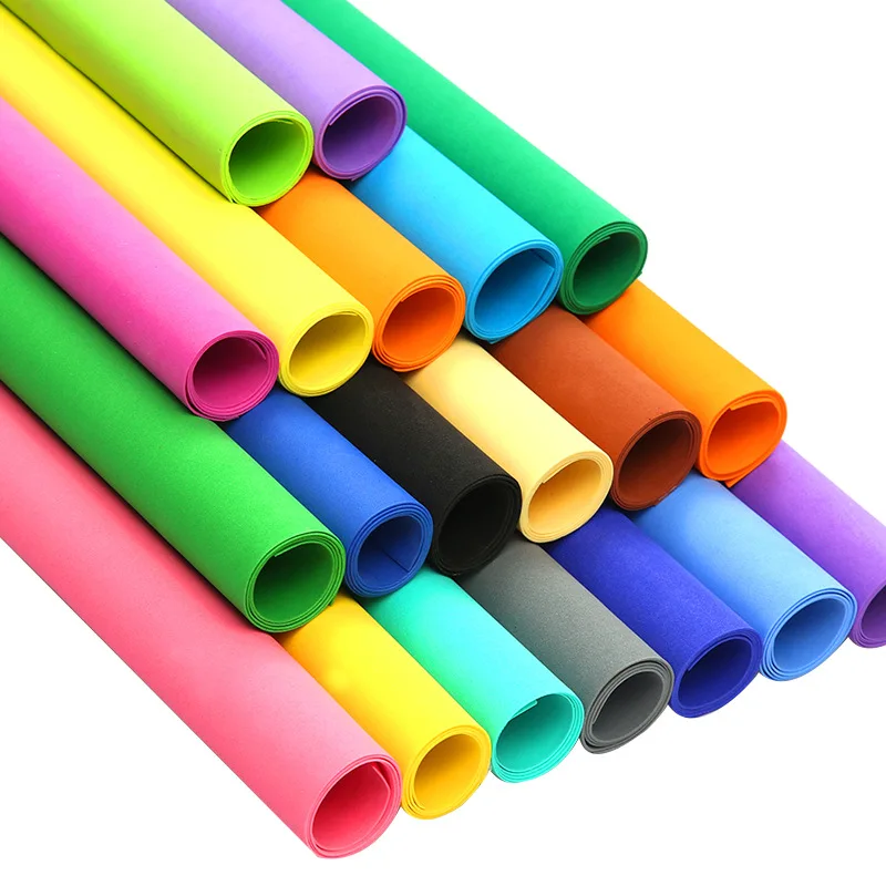 Colorful eva craft foam sheets adhesive foam sheets eva foam glitter sheets