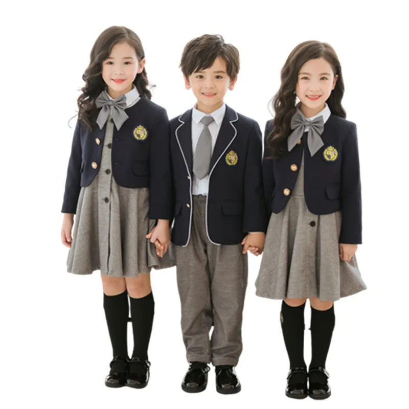 Latest Fashion Winter England America Custom School Uniform Set