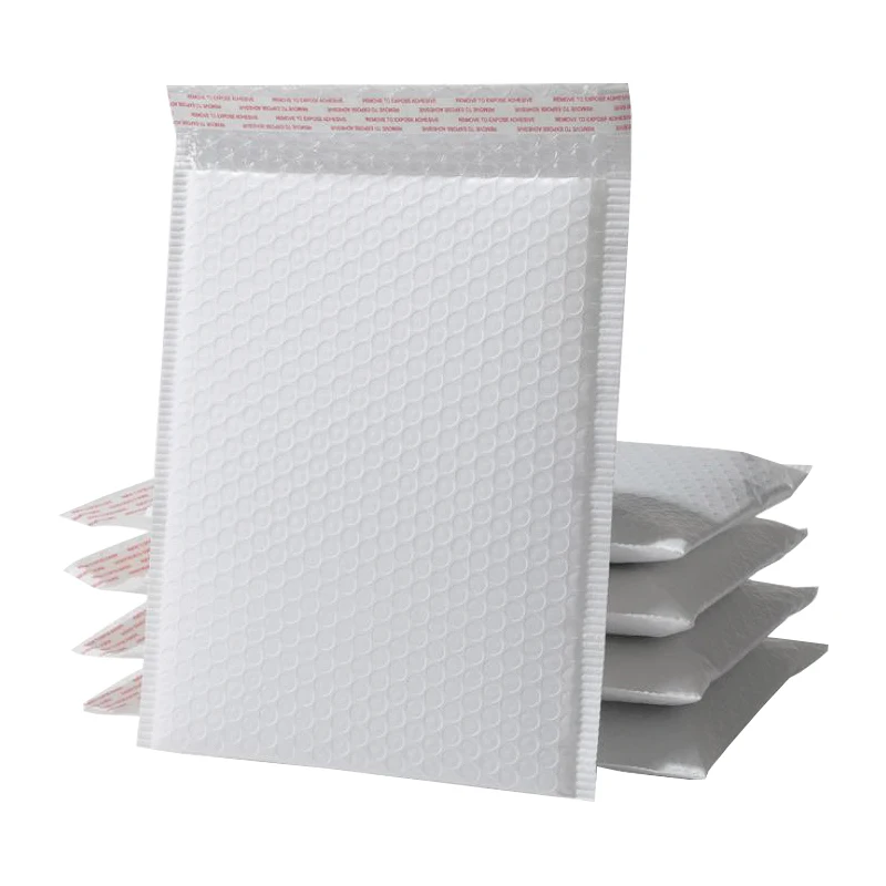 cutom bubble mailer white printed logo poly mailers shipping packaging mailer bubble bags