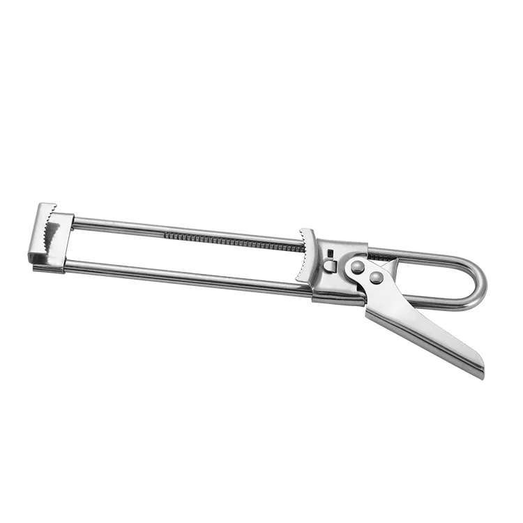 
Safe full top big stainless steel opener easy use grips locking anti-slip soft grips handle adaptive adjustable can opener 