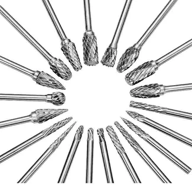 Hot Sale cost-effective High Quality 20pcs Rotary carbide burr Tungsten Set 3x3mm 3x6mm
