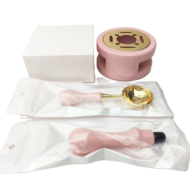 Восковая печать в стиле ретро набор для подогрева ложек светло-розовая восковая