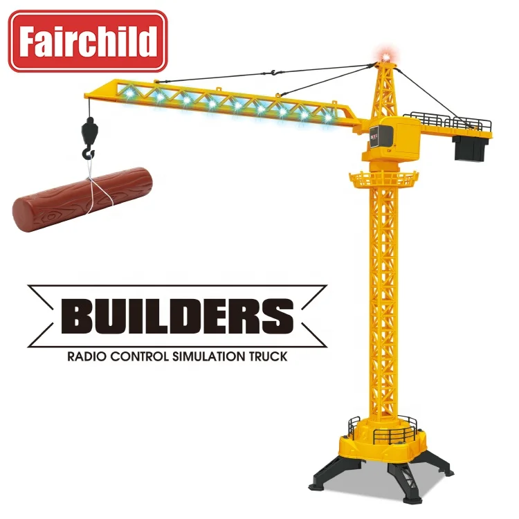 6 Channel Remote Control Toy Model Crane Kid Lift 2.4Ghz Construction 1: 14 Tower Crane Toy