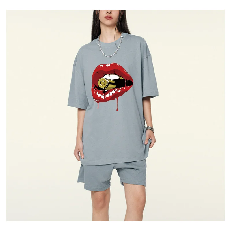 Factory wholesale High Quality lip Logo Clothing Label Thermal Transfer Printing T-Shirt Sticker DTF Thermal Transfer