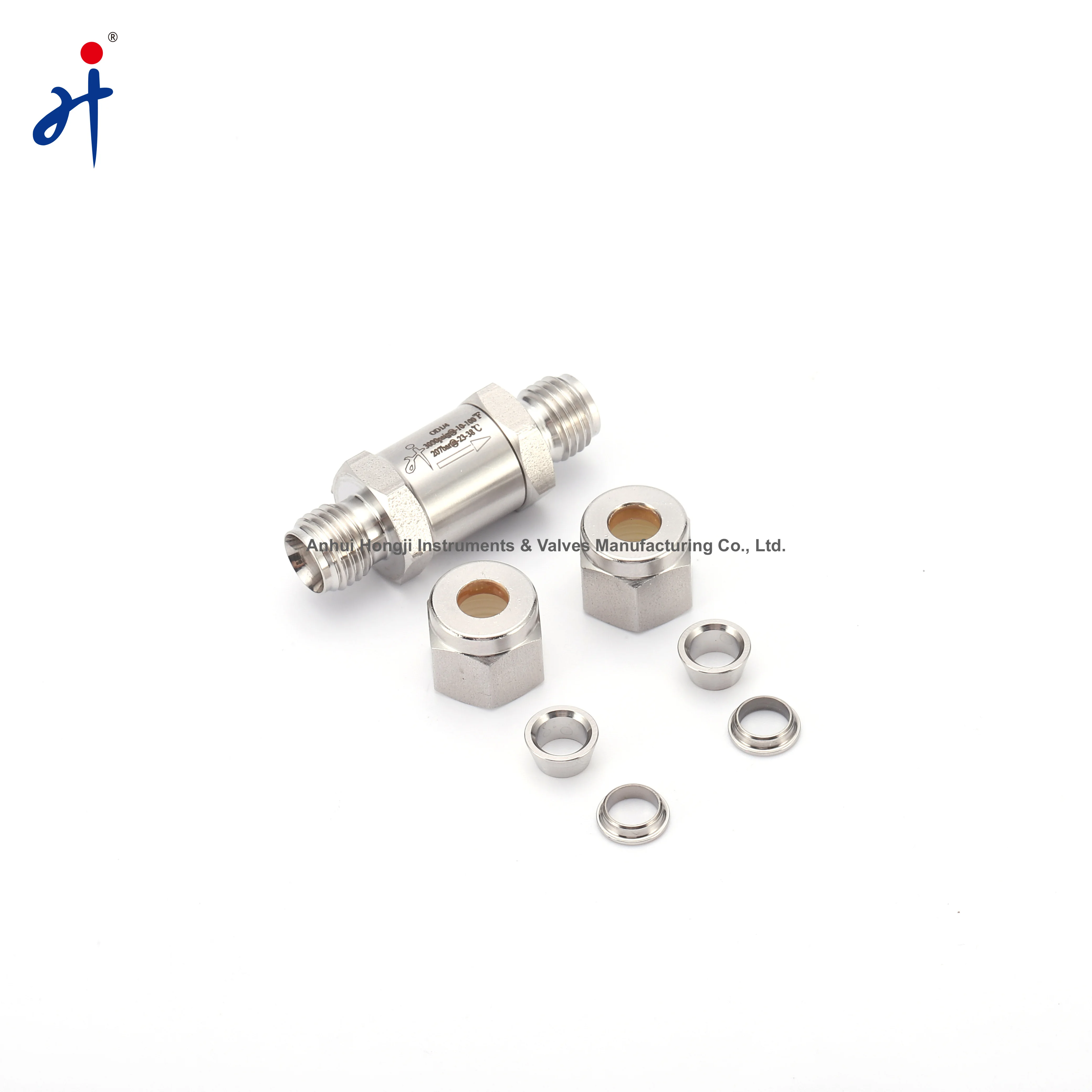 High Temperature Stop-check Valves Stainless Steel Check Valve with Double Tube