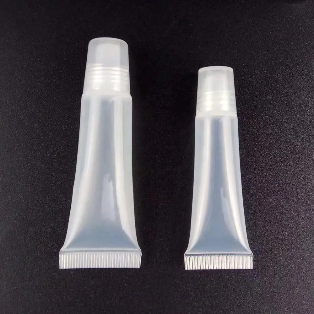 
Lip Gloss Tubes Soft Empty Tubes Refillable Clear Empty Lip Balm Container for Cosmetic Makeup and Travel Toiletries 