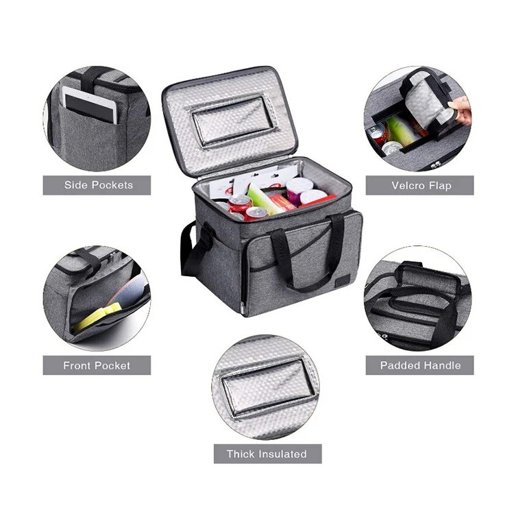 Водонепроницаемая изолированная сумка-холодильник для пикника, из полиэстера 600D