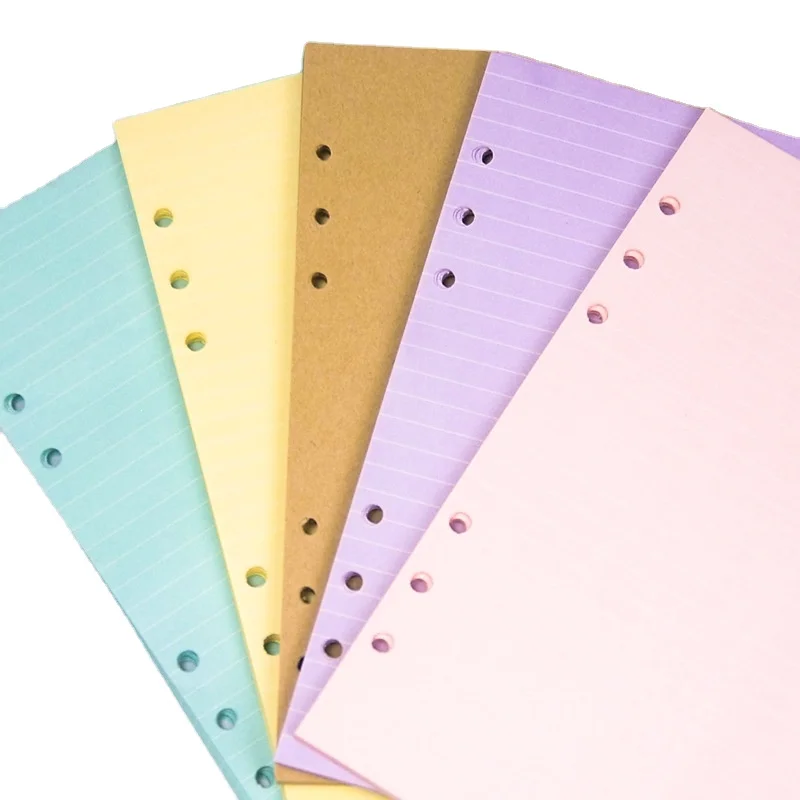 Набор для заправки листовой бумаги A6 A5, 40 листов, точечная сетка/квадратные сетки/линейка/пустая