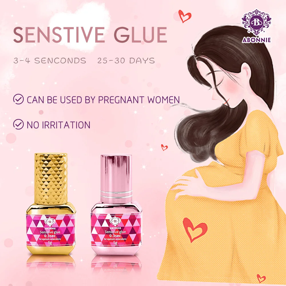 Abonnie Custom Private Label 0.5 Sec Individual Lash Extension Glue Adhesive Eyelashes Glue Waterproof Eyelash Glue