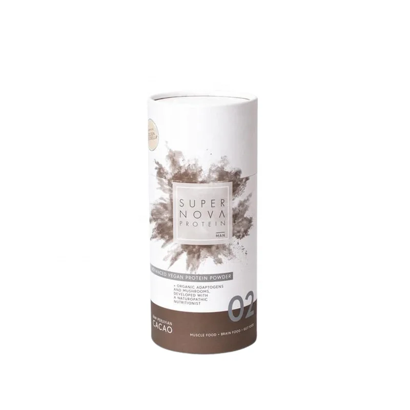 customized size printed logo round rigid gift box cardboard kraft paper tube packaging for cosmetics
