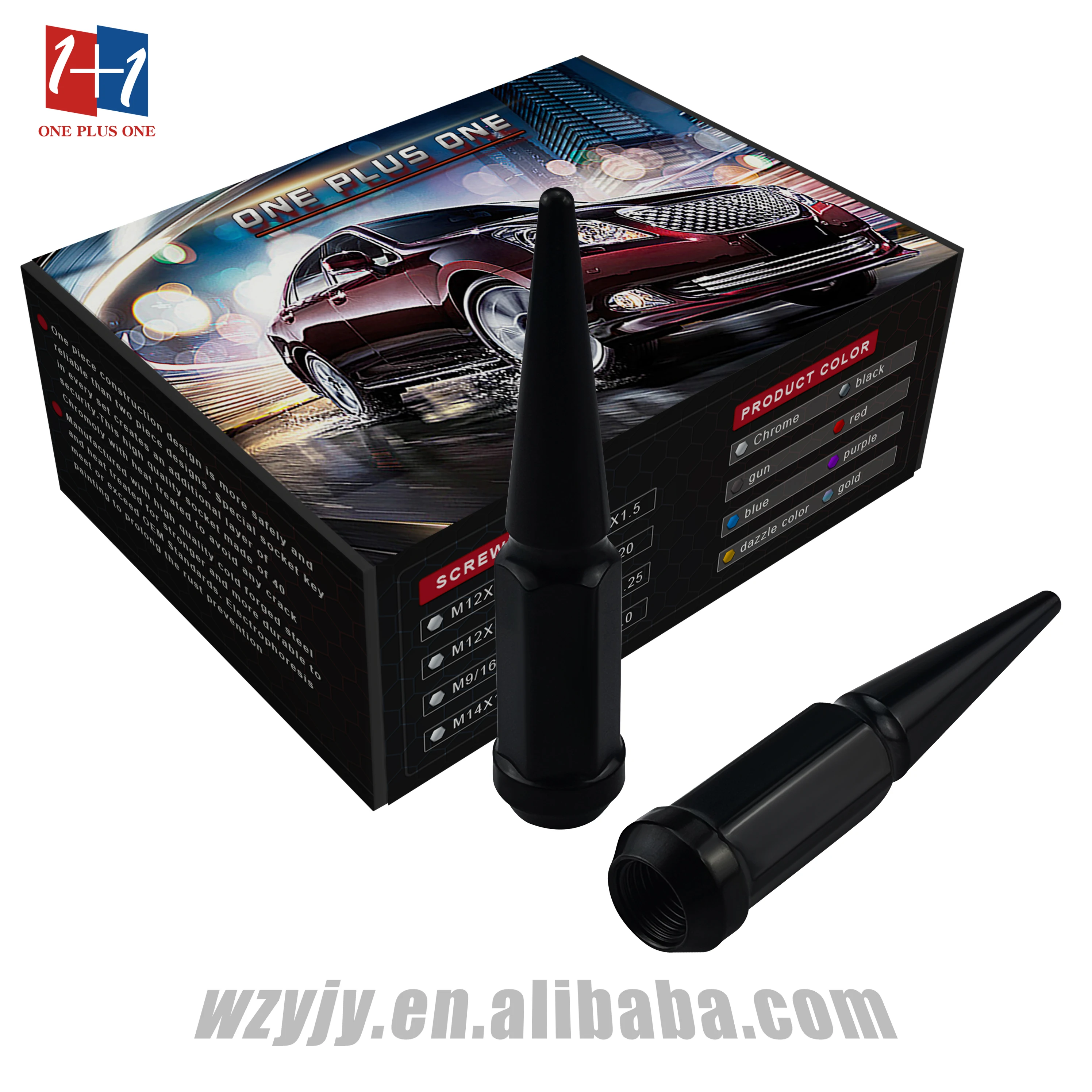 
YJY PTD12 HEX19 BLACK 112 MM closed hub nut WHEEL HUB NUT 