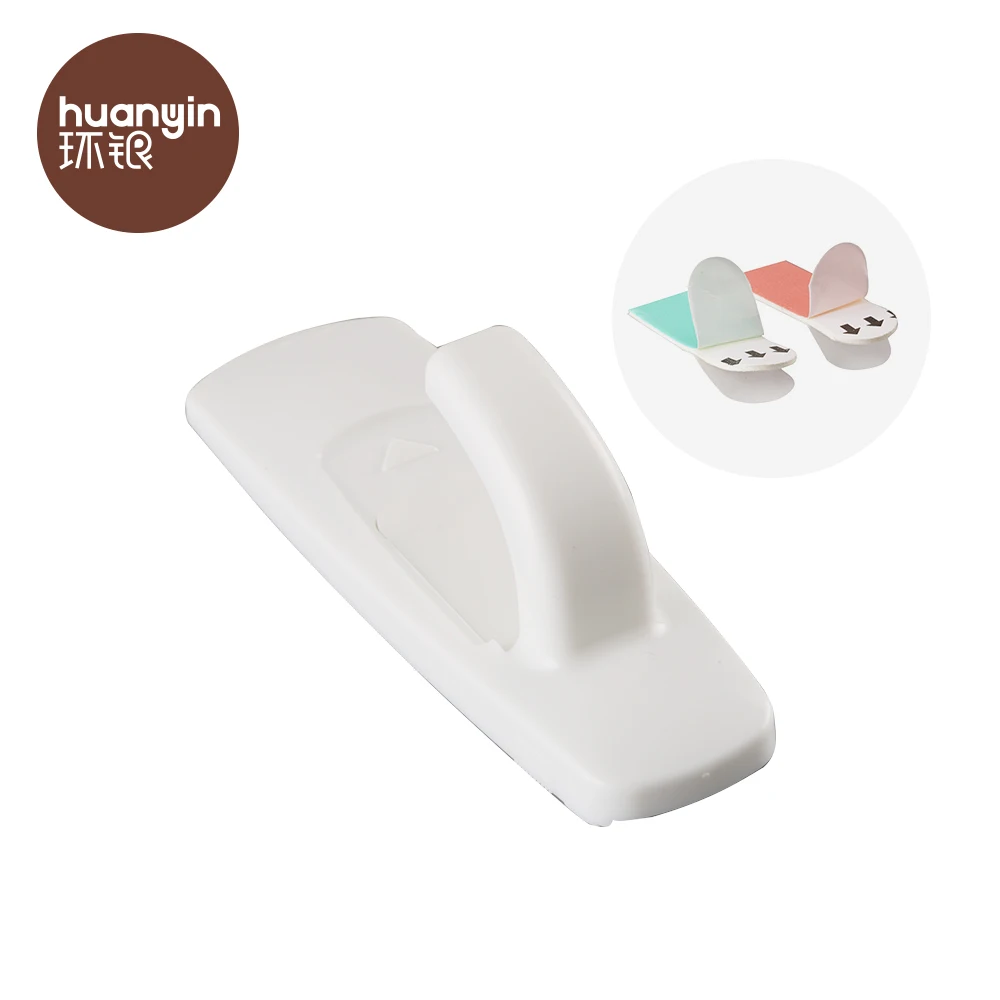 Removable strong adhesion plastic wall hanger hooks for key holder