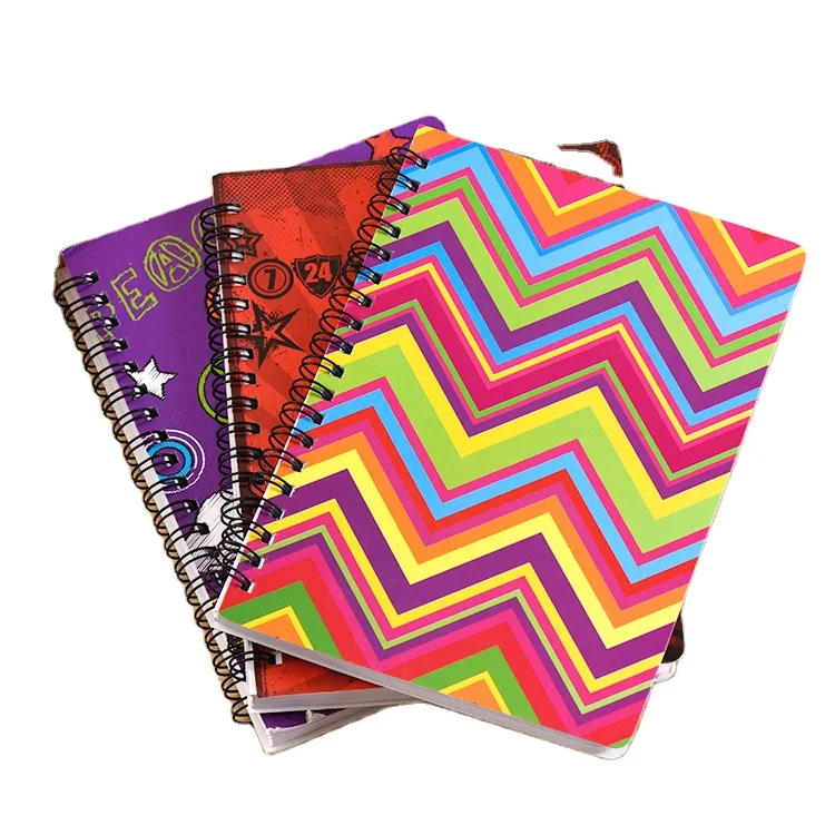 Waterproof  Stationery School Supplies A5 Hardcover Exercise Book Colorful Spiral Notebook for Students