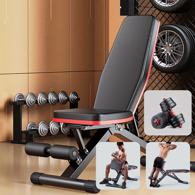 ZHOYA SPORT Commercial Gym Bench Flat Durable Fitness Multi Function Gym Fitness Equipment Home Use Adjustable Dumbbell Bench
