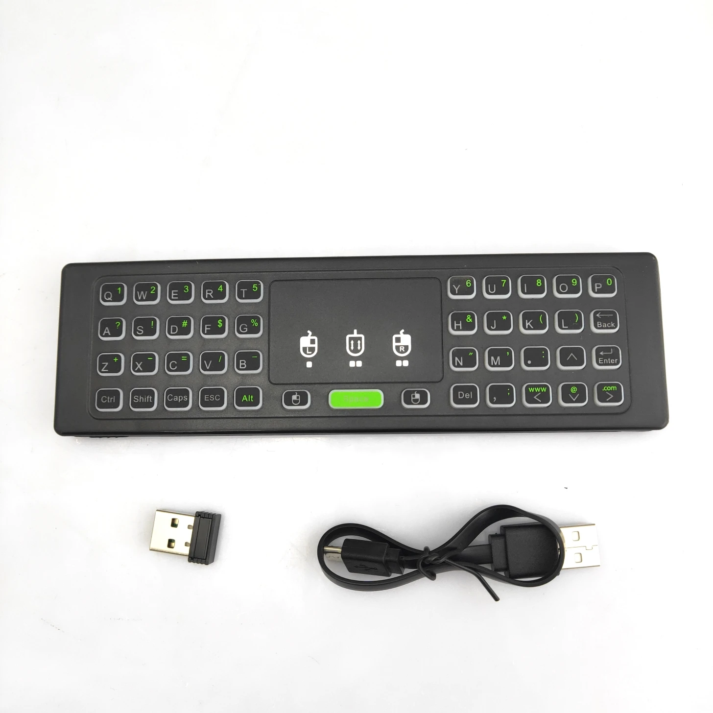 TZ16 3 in one 2.4g wireless Air mouse keyboard touchpad keyboard backlight IR learning remote fot Android set top box