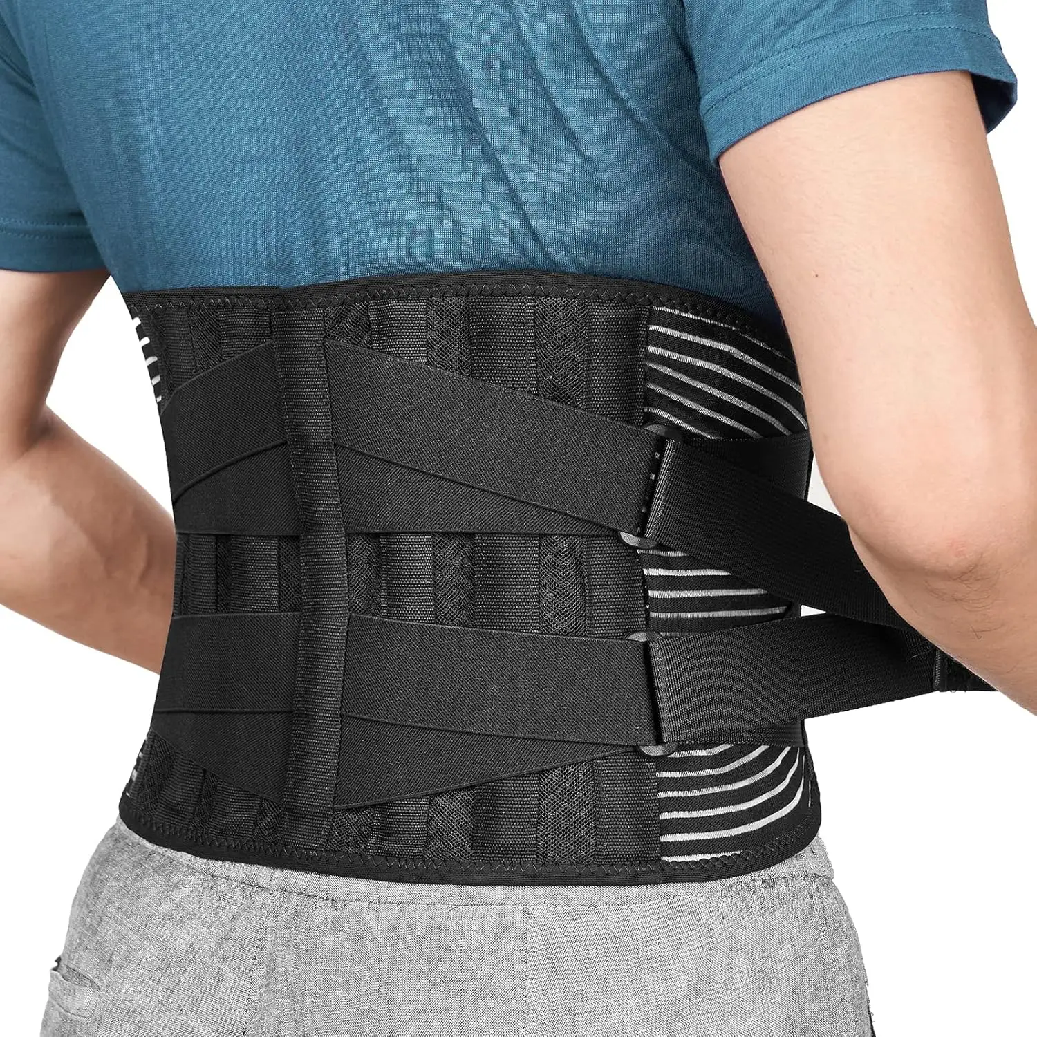 Adjustable Back Brace Lower Back Pain Relief Lumbar Waist Support Belt For Men And Women
