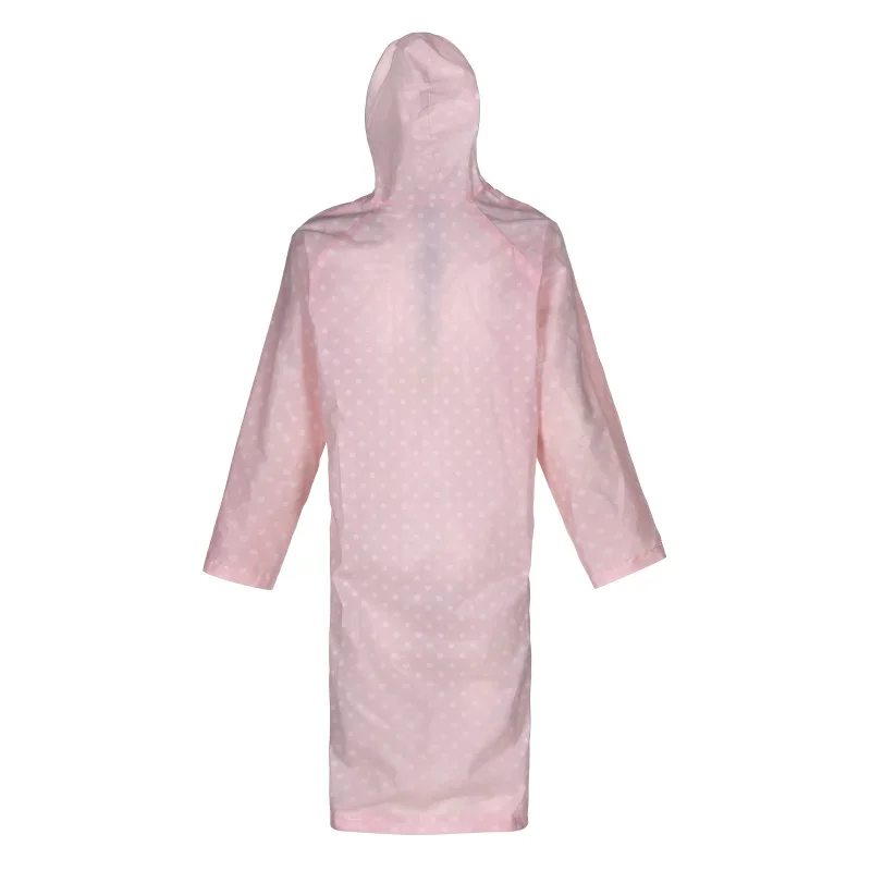 Custom PEVA Classic Hooded Long Rain Coats for Women Waterproof Raincoats Rainwear Jacket