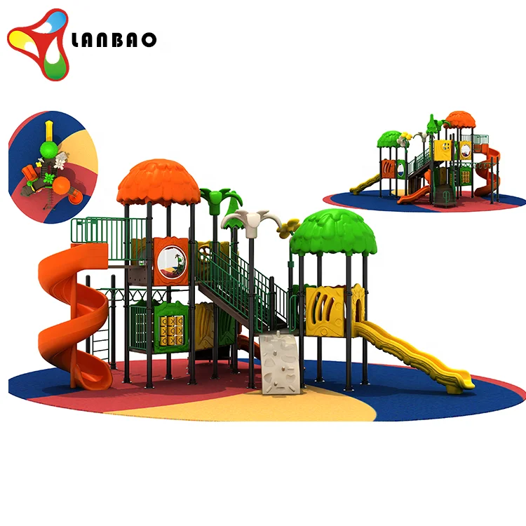 Top quality kindergarten plastic children fun play equipment kids outdoor playground