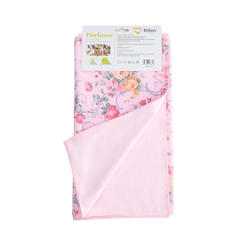 Factory  Wholesale Quick Dry Microfiber cleaning cloths Custom Digital Printing Kitchen towels  Absorbent dish Towels 35*75cm