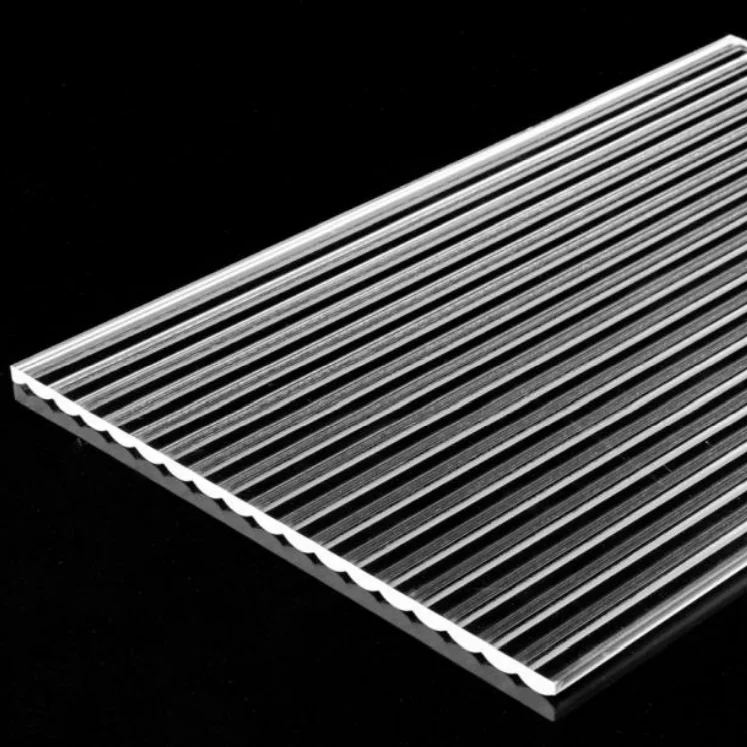 Customized Acrylic PMMA sheet Lighting High Polished Opal White Stripe Acrylic Sheet