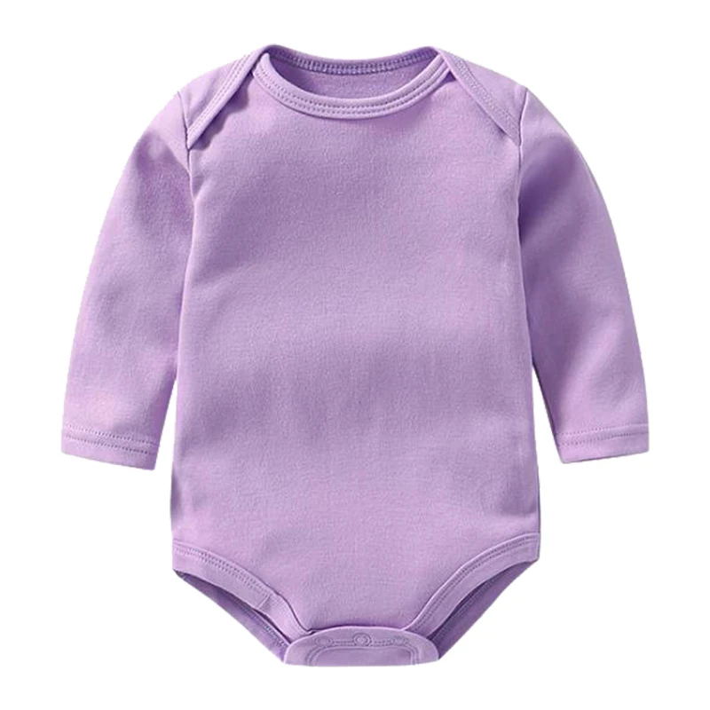 
Baby long sleeve envelope neck romper fall winter baby knitted cotton bodysuit 