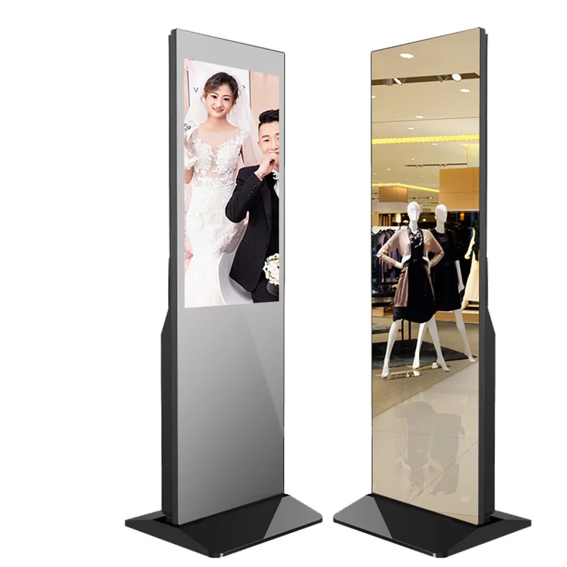 OEM ODM 32 43 50 55 дюймов Smart Touch Android Mirror Signage с датчиком движения рекламное оборудование