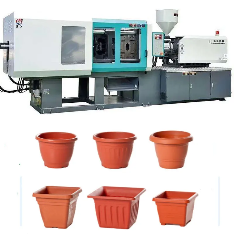 INJECTION MACHINE WITH 6500KN CLAMPING FORCE  SERVO MOTOR FOR BIG SIZE FLOWER POT