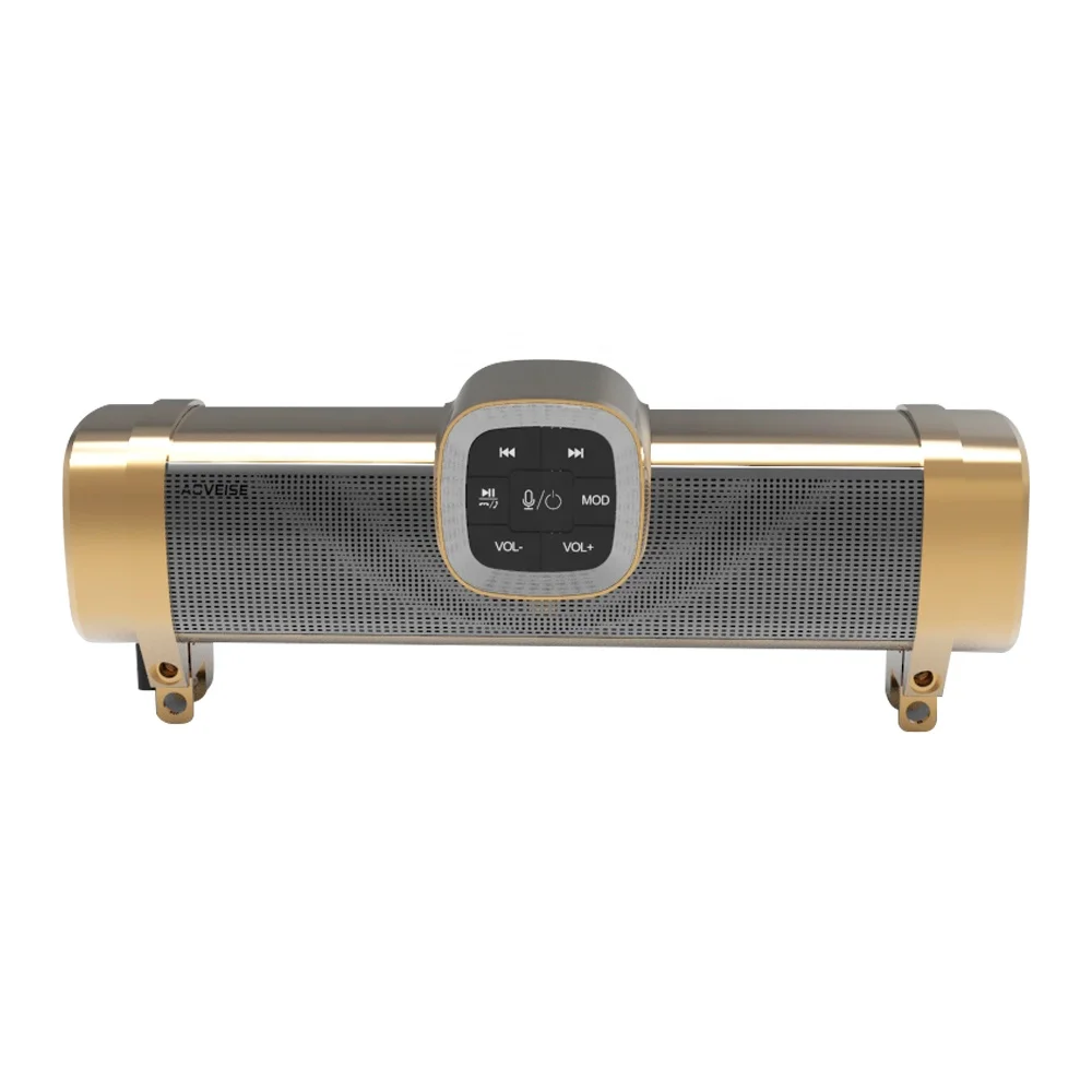 High quality loudspeaker sound Motorcycle scooter ATV UTV MP3 audio system speaker FM BT Voice Assistant  Charging Waterproof