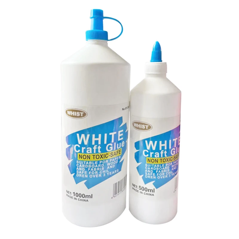 
Best Adhesive Pva 500ml/1000ml White Liquid Glue is Available For Office Students and Children 