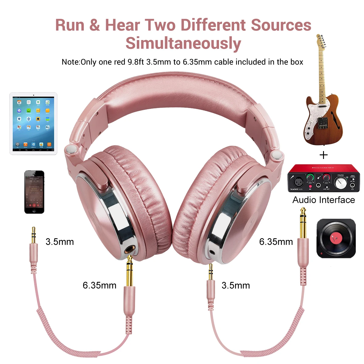 Oneodio Pro 10 Wired Over Ear Wholesale Headphones Hifi Studio Monitor Music Headphone For Phone Computer PC With Mic