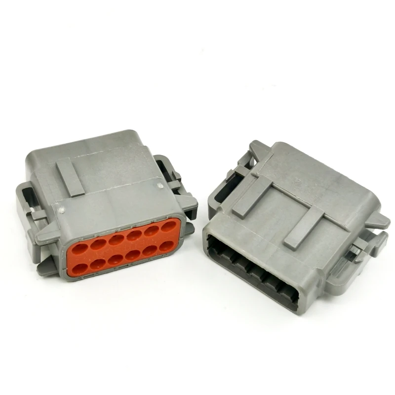 Original 7.11mm DEUTSCH Connector DTM06-12SA Housing for Female Terminals 12 Position Center Line Power Housing