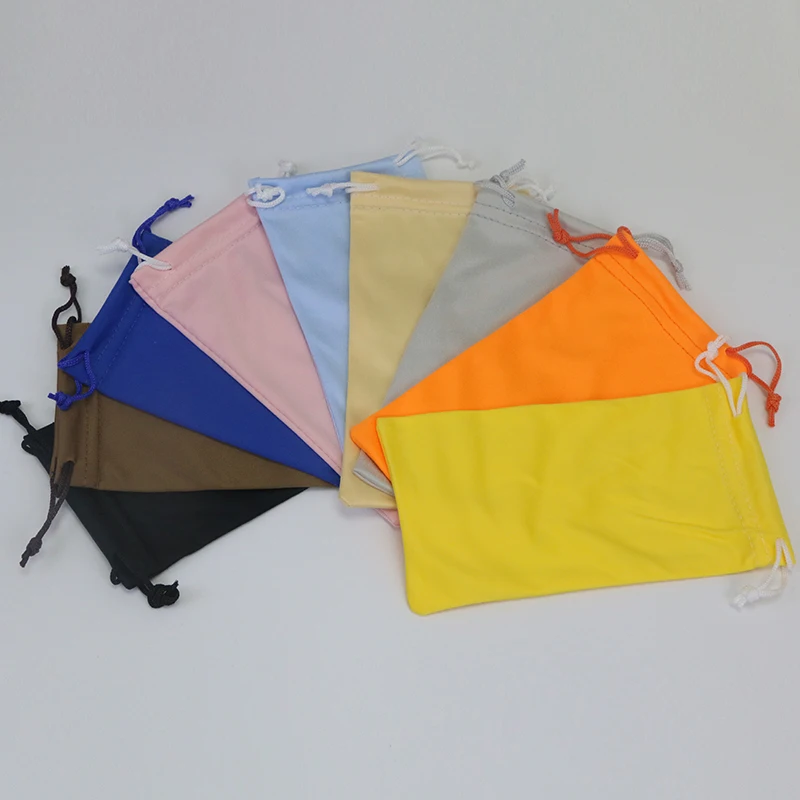 Black Microfiber Sunglasses Case Pouch Eyeglass Case Pouch Bags With Logo