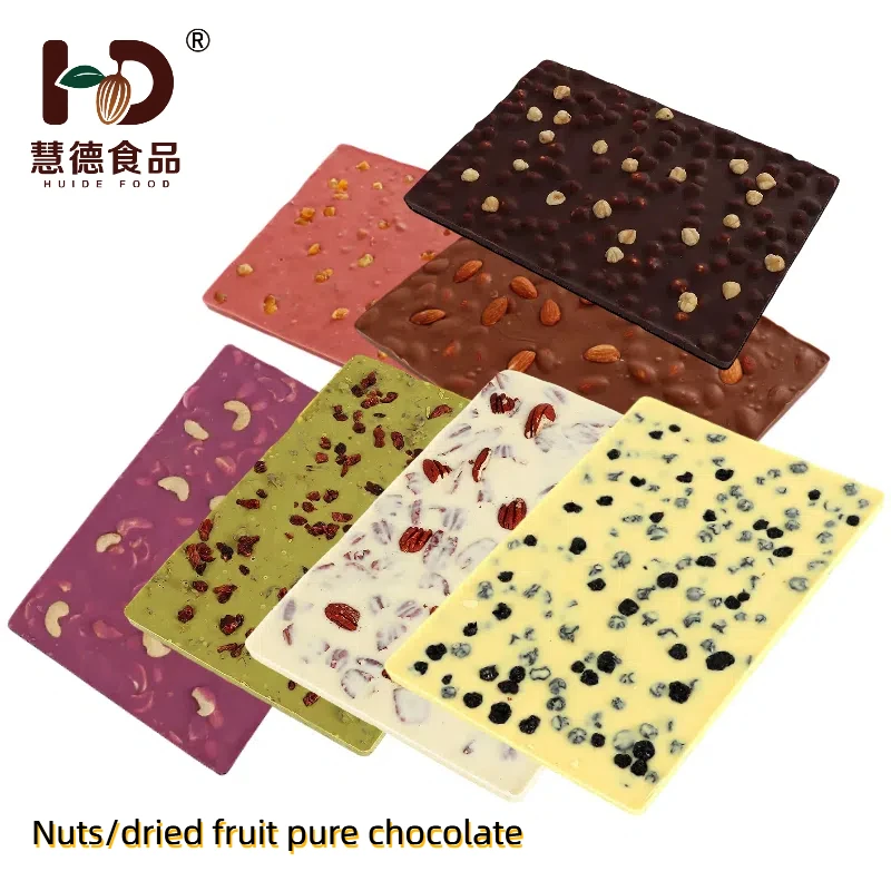 Ready-to-eat nut white chocolate made from cocoa butter as raw material