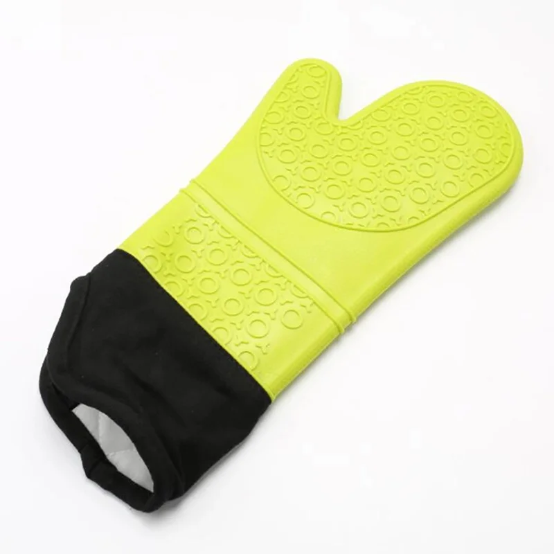 Liner Silicone Mittens Oven Glove Mitts Anti Heat Resistant Cotton Free Sample Pink, Blue Etc for Grill Baking 500 Pairs Furunda